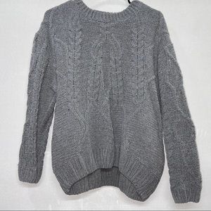 Time and Tru, Gray, oversized, pullover sweater